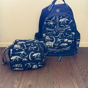 Mackenzie Navy Dino Bones Glow-in-the-Dark Backpack